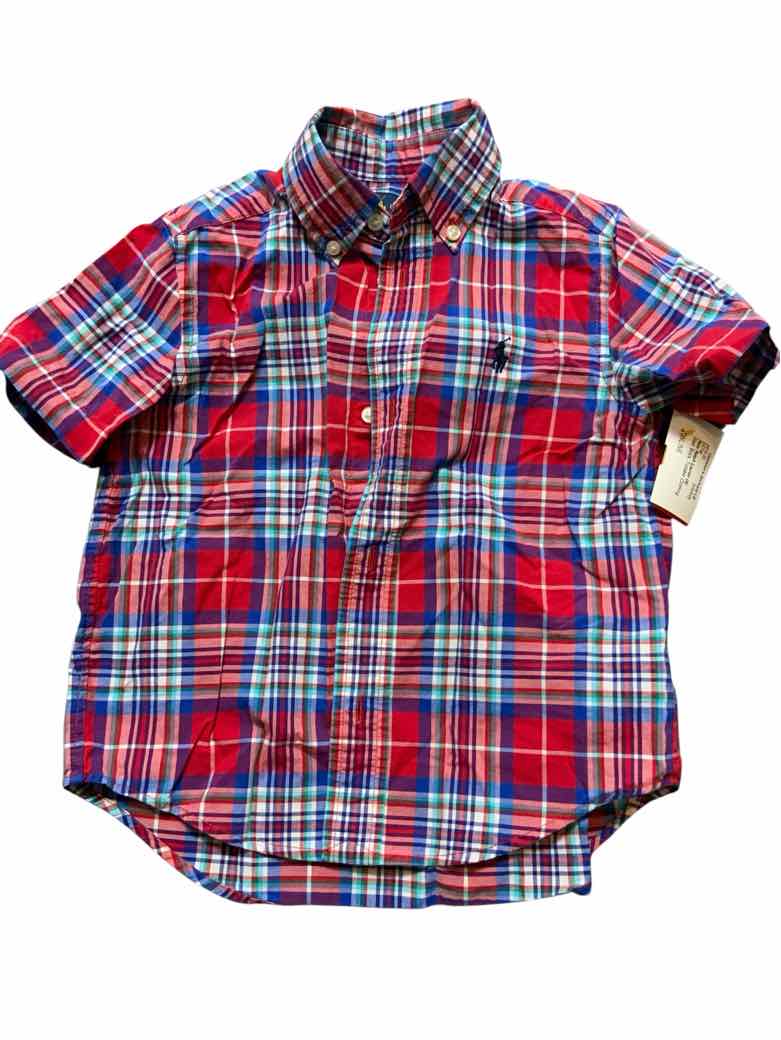 Polo Ralph Lauren (A) Red Toddler Size 3T Boys SSTop