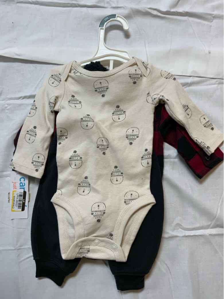 Carters (C) Cream Infant Size 3 MO Boys 3PC Casual