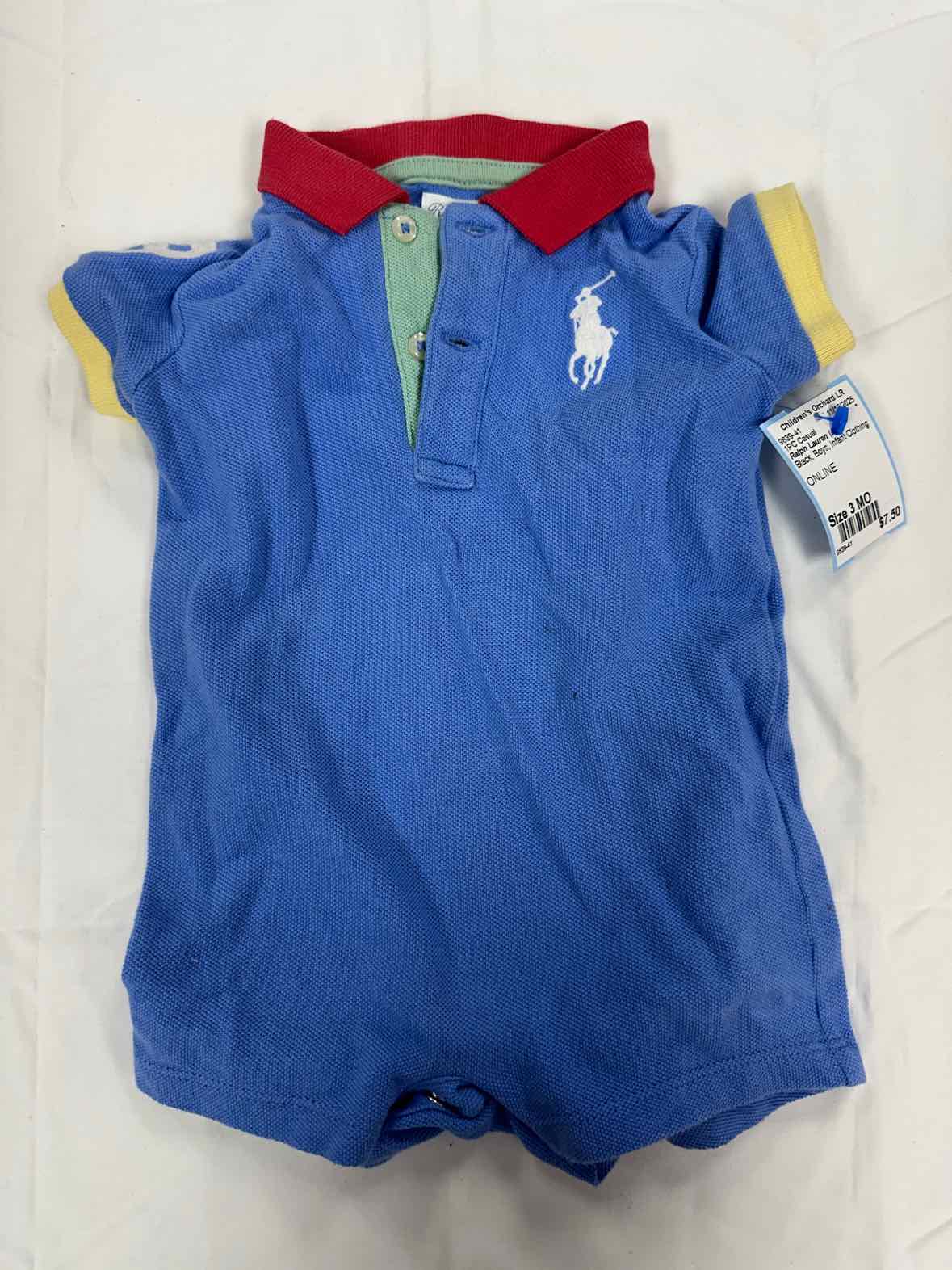Ralph Lauren (A) Black Infant Size 3 MO Boys 1PC Casual