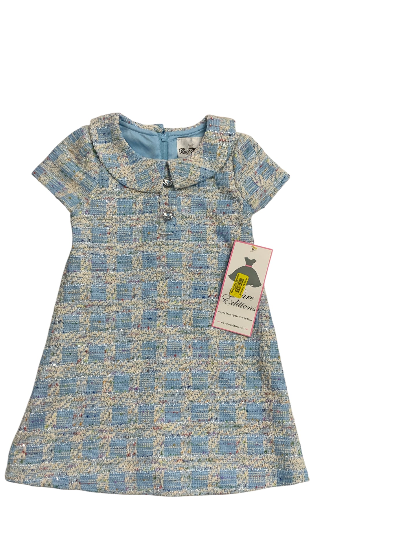 Rare Editions (B) Blue Toddler Size 4T Girls CasualDress