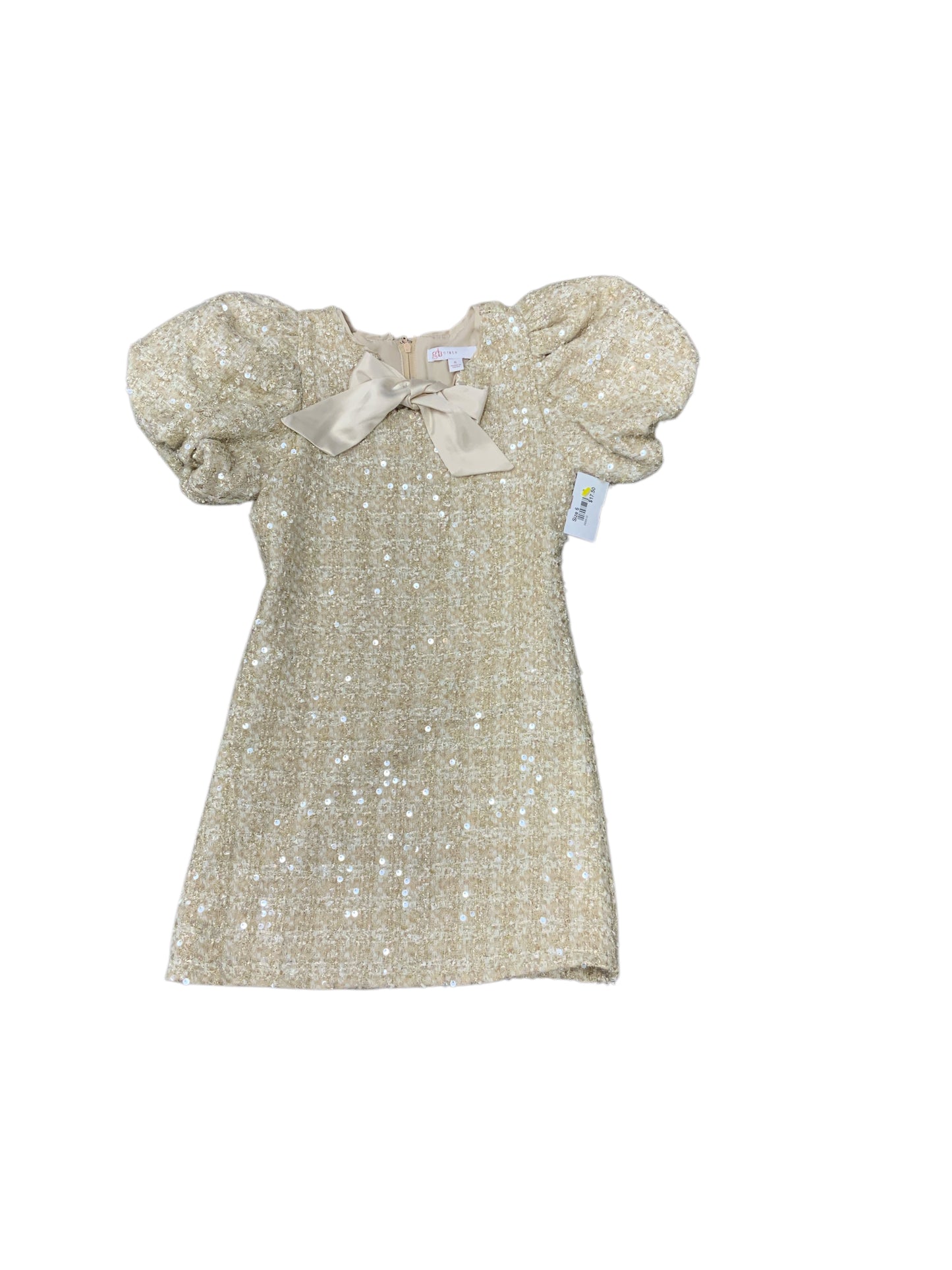 GB Girls (AA) Gold Toddler Size 6 Girls CasualDress