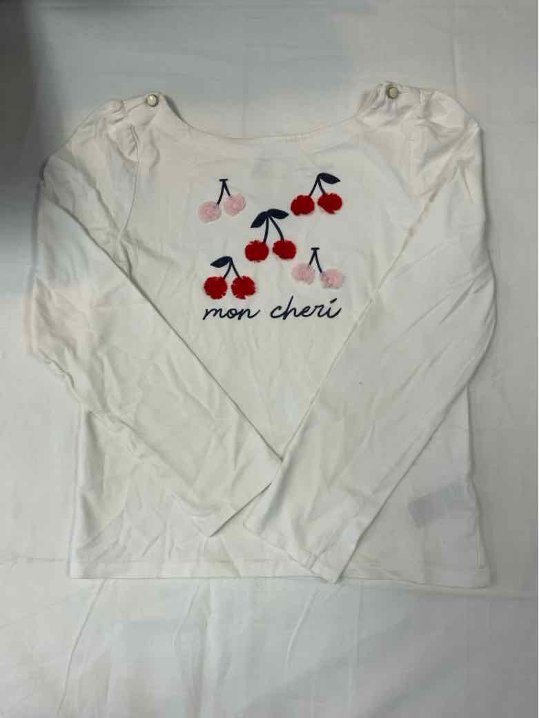 Janie and Jack (A) White Youth Size 12 Girls LSTop