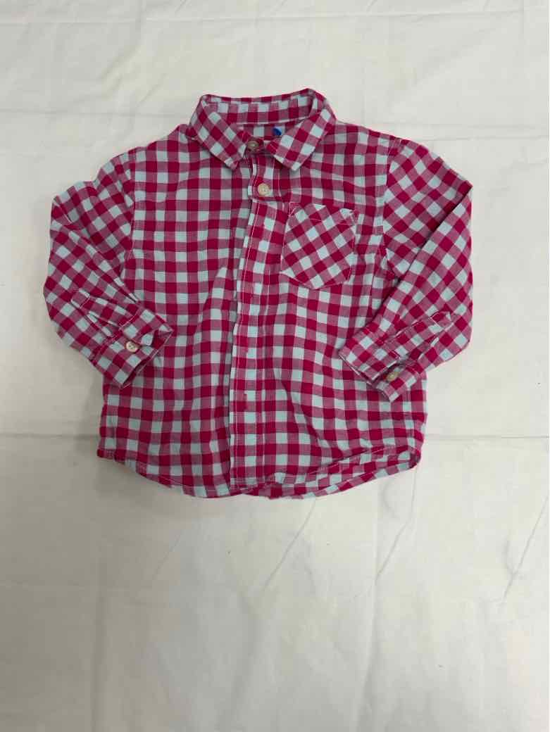 Old Navy (C) Pink Infant Size 24 MO Boys ButtondownLS