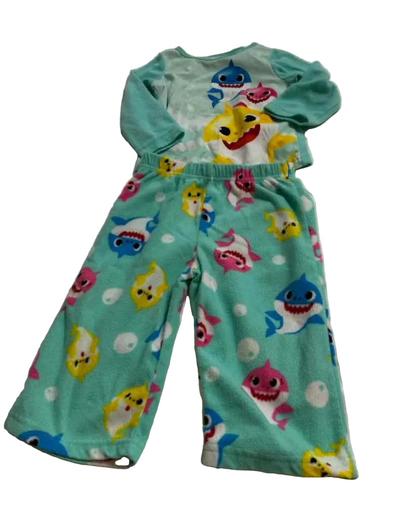 pinkfong Green Infant Size 18 MO Girls 2PCSleepwear