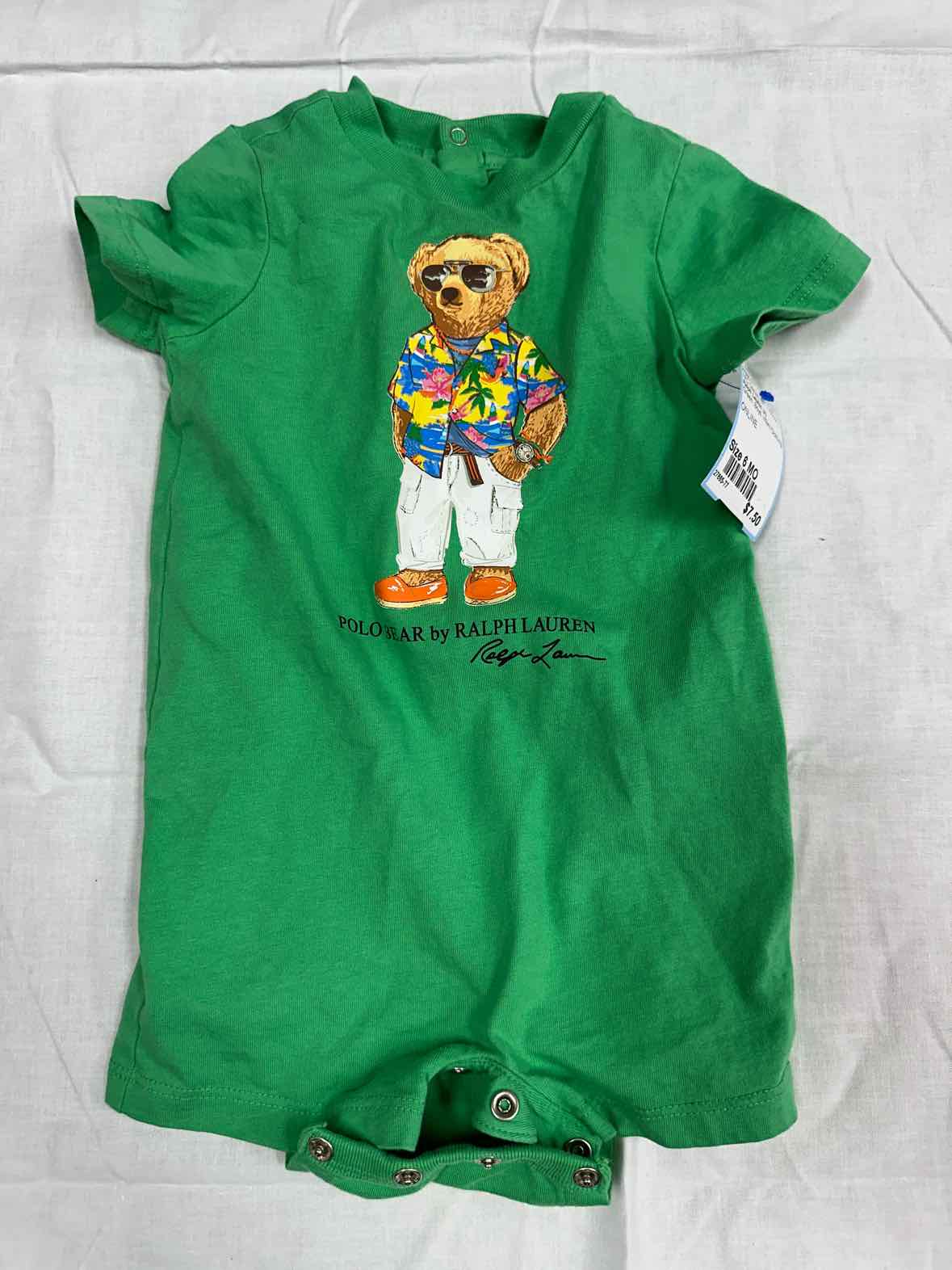 Ralph Lauren (A) Green Infant Size 6 MO Boys 1PC Casual