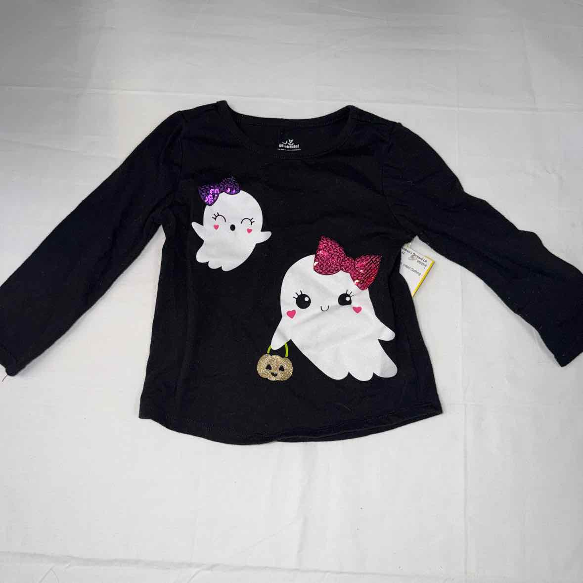 celebrate Black Infant Size 18 MO Girls LSTop