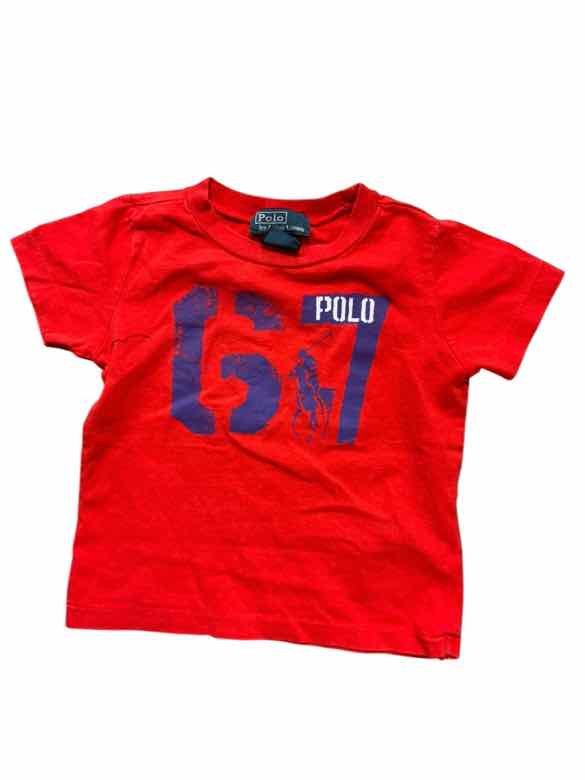 Polo Ralph Lauren (A) Red Infant Size 18 MO Boys SSTop