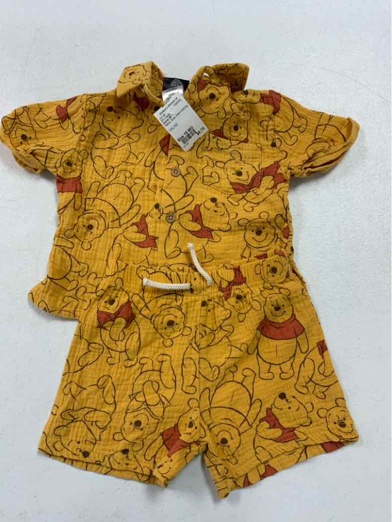 Disney (B) Yellow Infant Size 18 MO Boys 2PC Casual