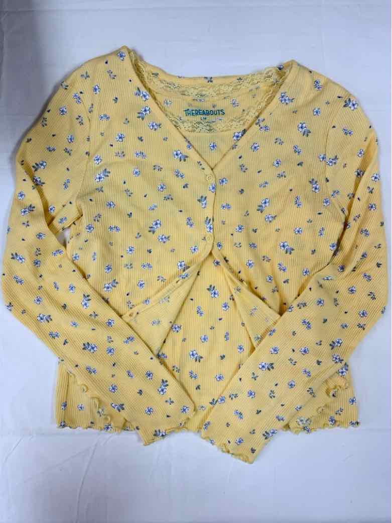There Abouts (C) Yellow Youth Size 14 Girls LSTop