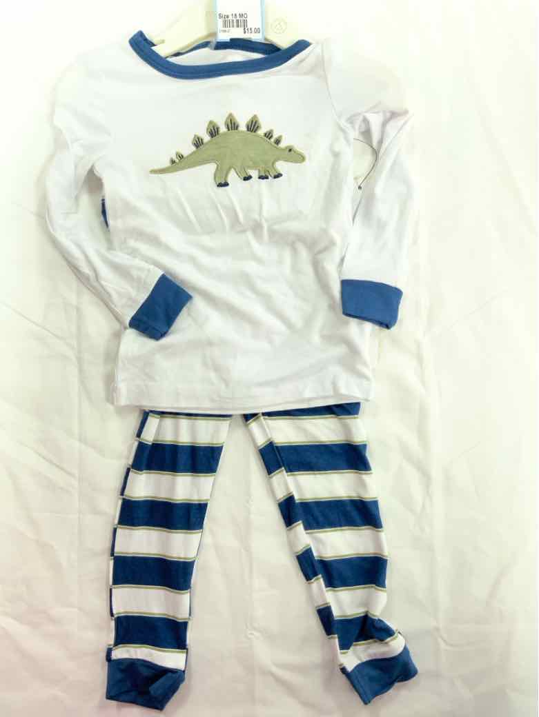 Milkberry (B) White Infant Size 18 MO Boys 2PCSleepwear