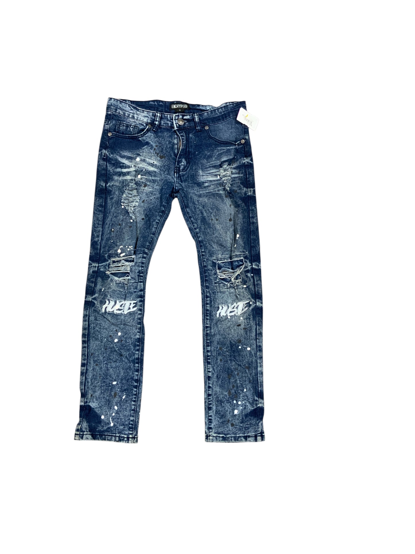 encrypted Blue Youth Size 12 Boys Jeans