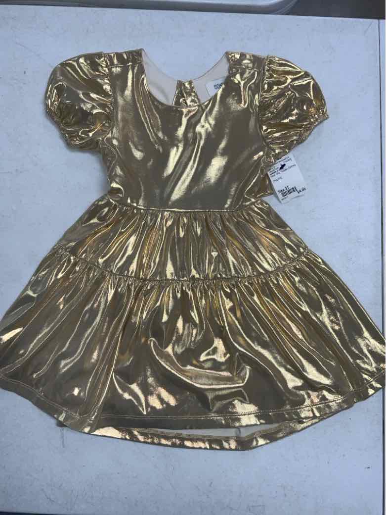 isobella & chloe Gold Toddler Size 3T Girls CasualDress