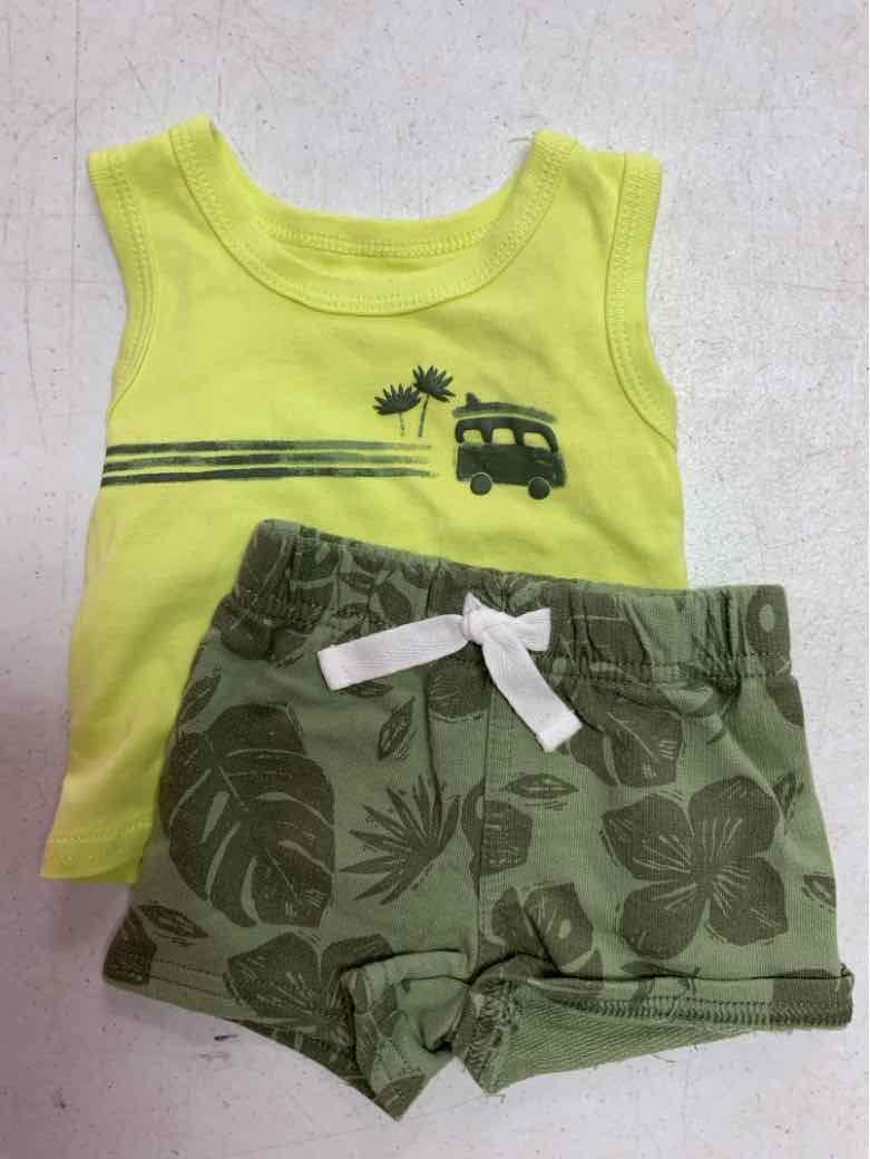 Carters (C) Green Infant Size NB Boys 2PC Casual
