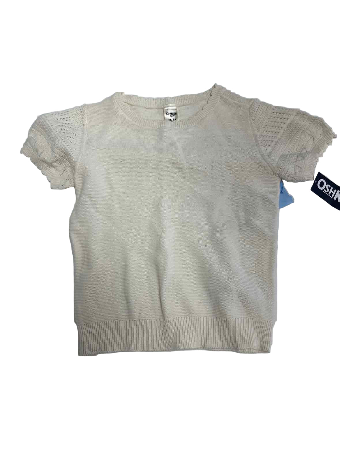 OshKosh BGosh Cream Toddler Size 4 Girls SSTop