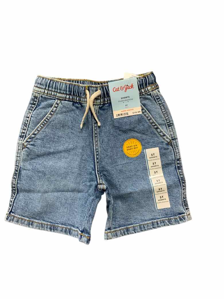 Cat and Jack (D) Blue Toddler Size 5 Boys ShortBasic