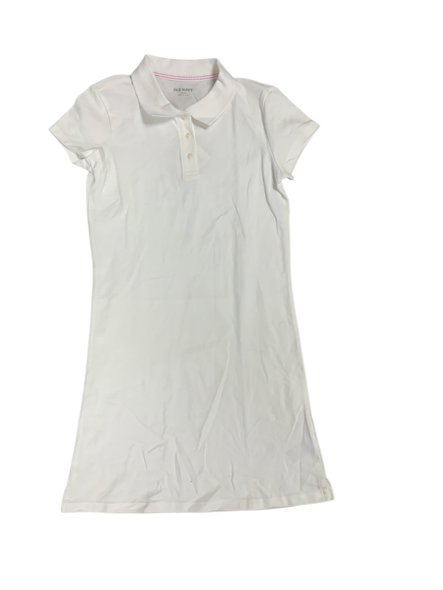 Old Navy (C) White Youth Size 12 Girls UniformDress