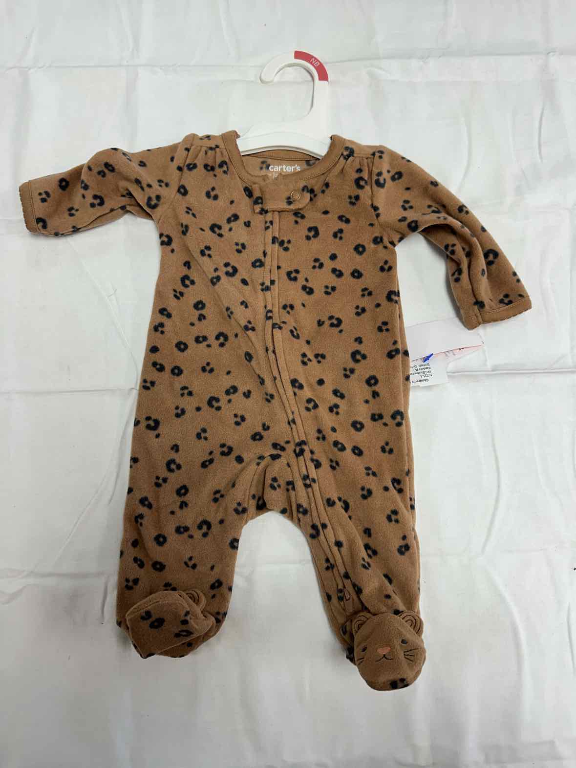 Carters (C) Brown Infant Size NB Girls 1PCSleepwear