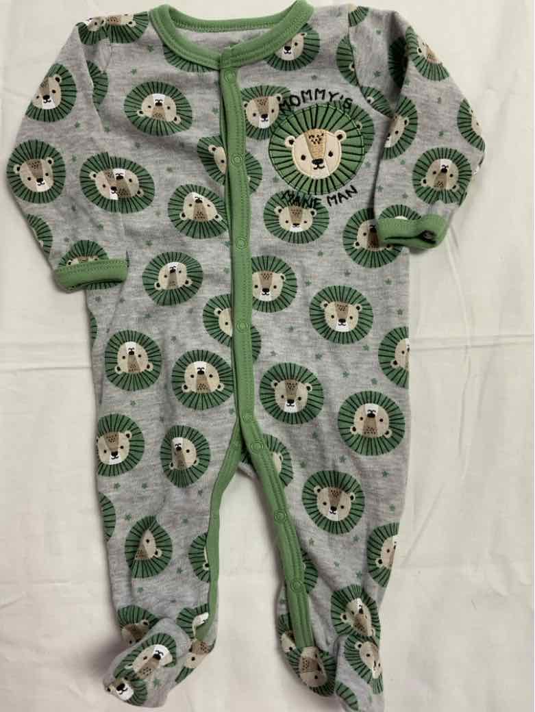 Duck Duck Goose (D) Green Infant Size 0-3 MO Boys 1PCSleepwear