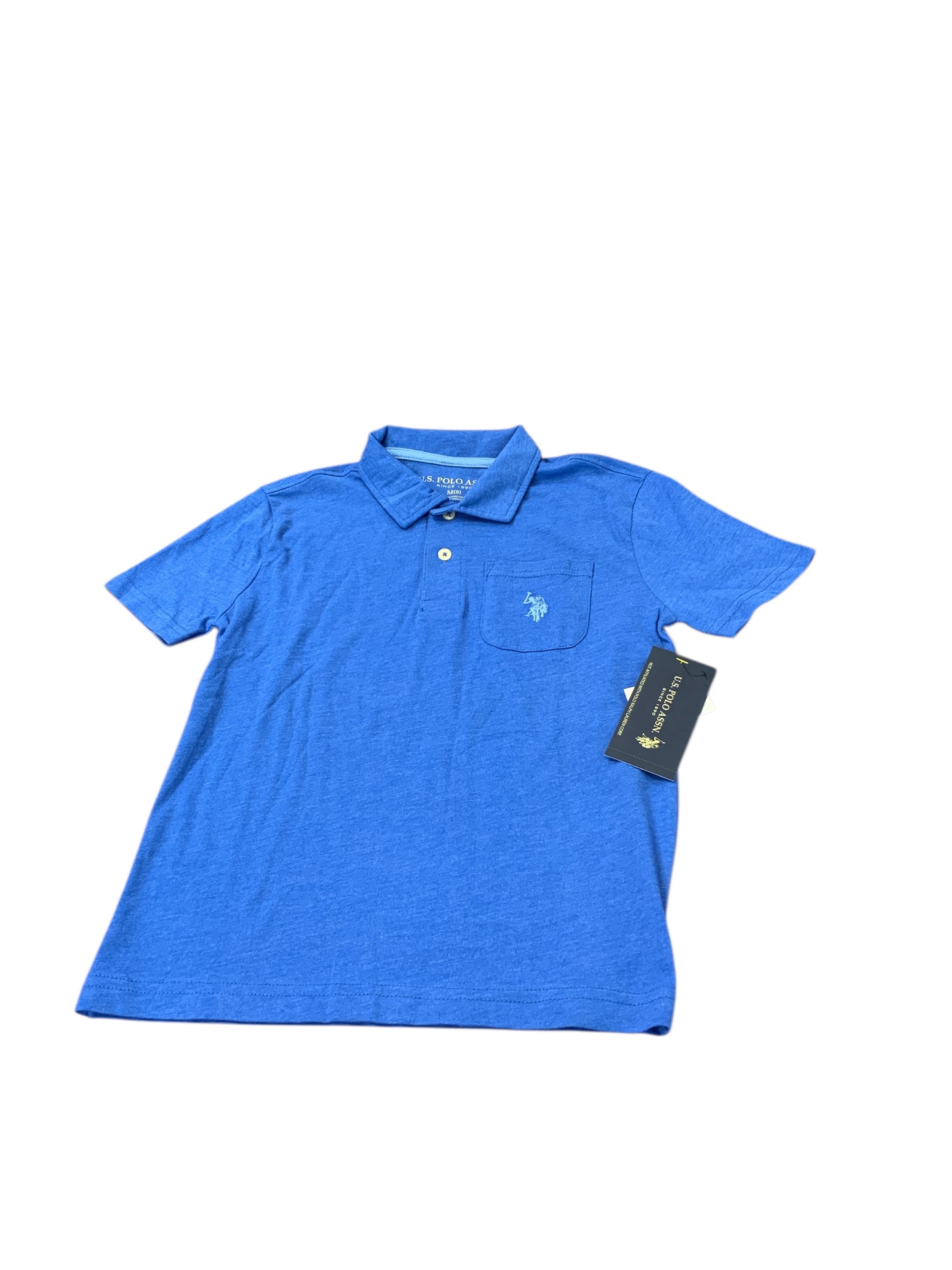 US Polo Association (C) Blue Youth Size 8 Boys SSTop