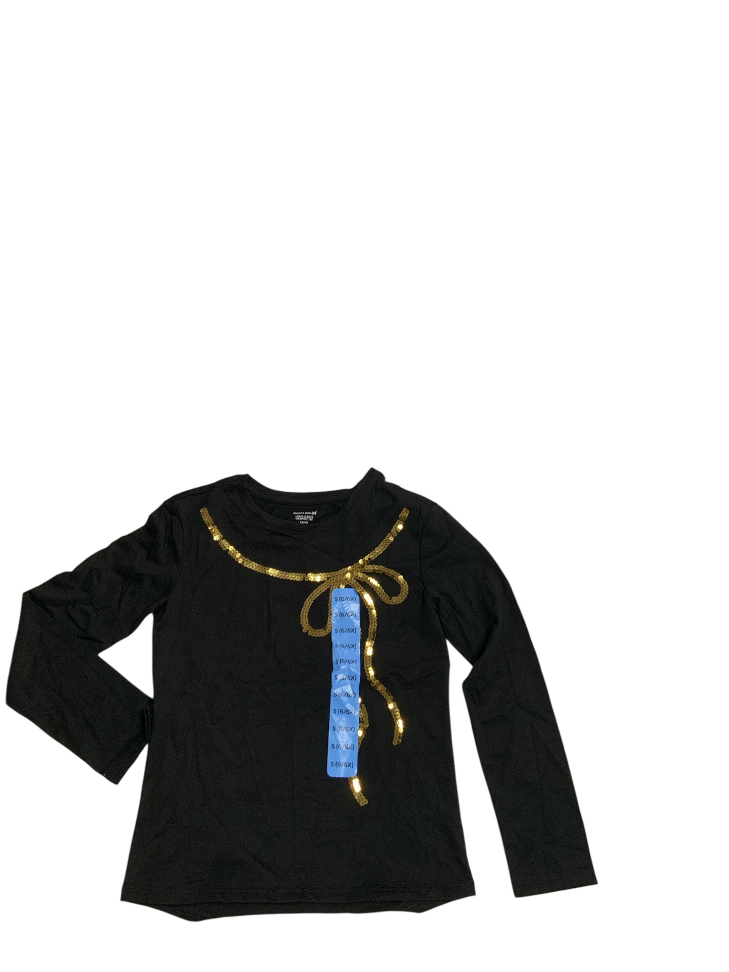 Members Mark (E) Black Youth Size 6X Girls LSTop