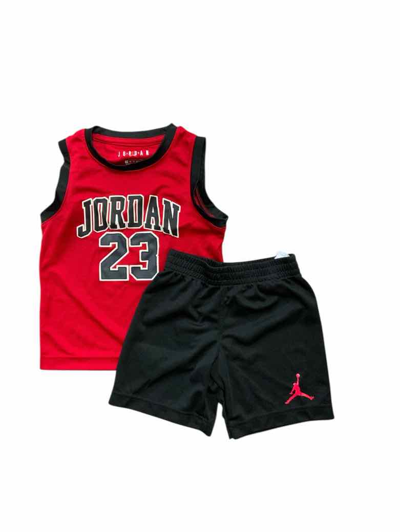 Jordan (B) Red Toddler Size 4 Boys 2PCCasual