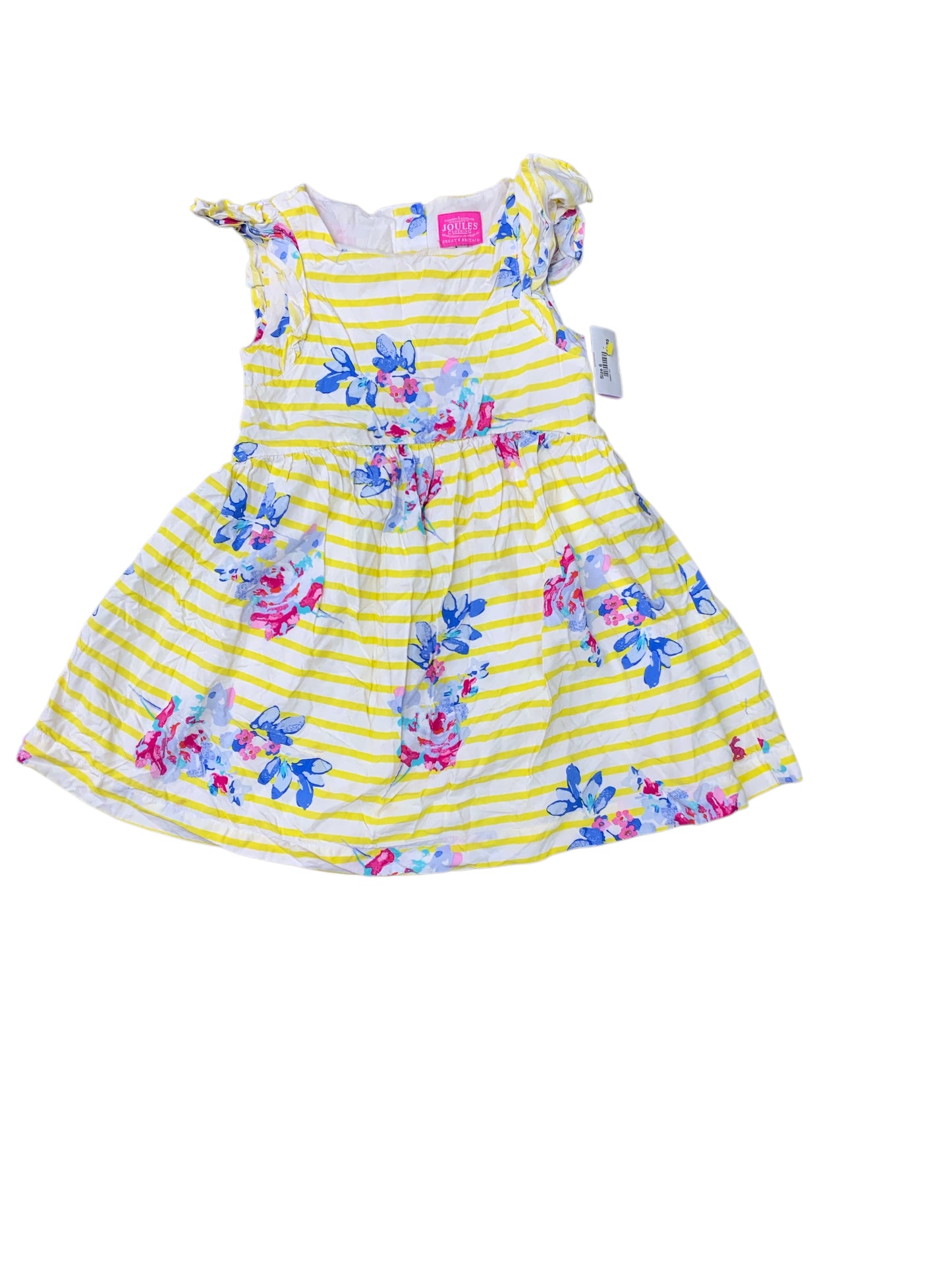 Joules (B) Yellow Youth Size 6 Girls CasualDress
