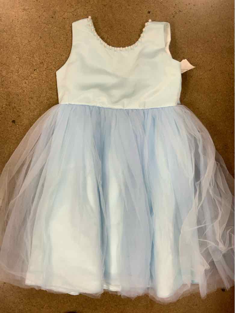 QA KININI Blue Youth Size 8 Girls CasualDress