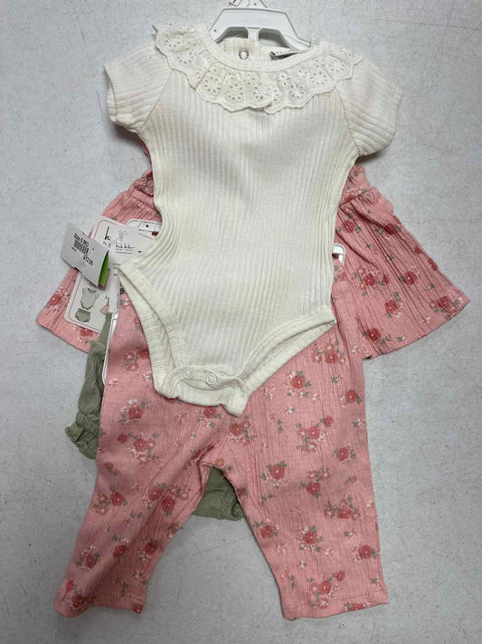 Nicole Miller (A) White Infant Size 6 MO Girls 3PC Casual