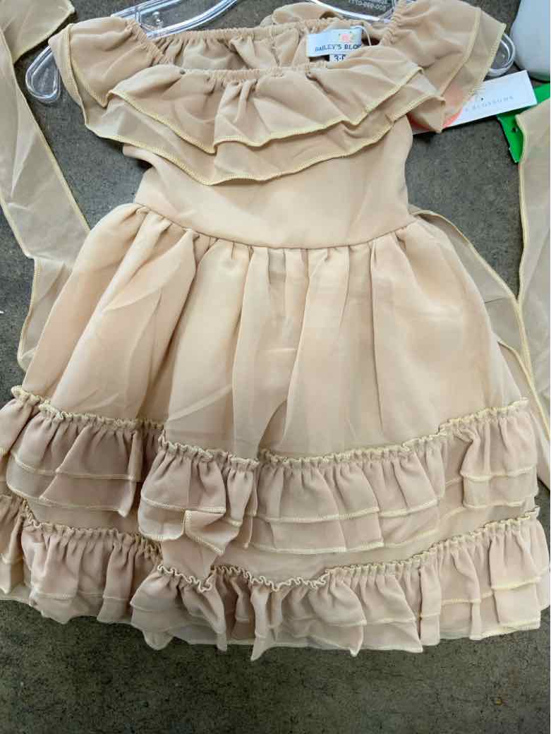 Bailey Blossoms (C) Cream Infant Size 6 MO Girls CasualDress