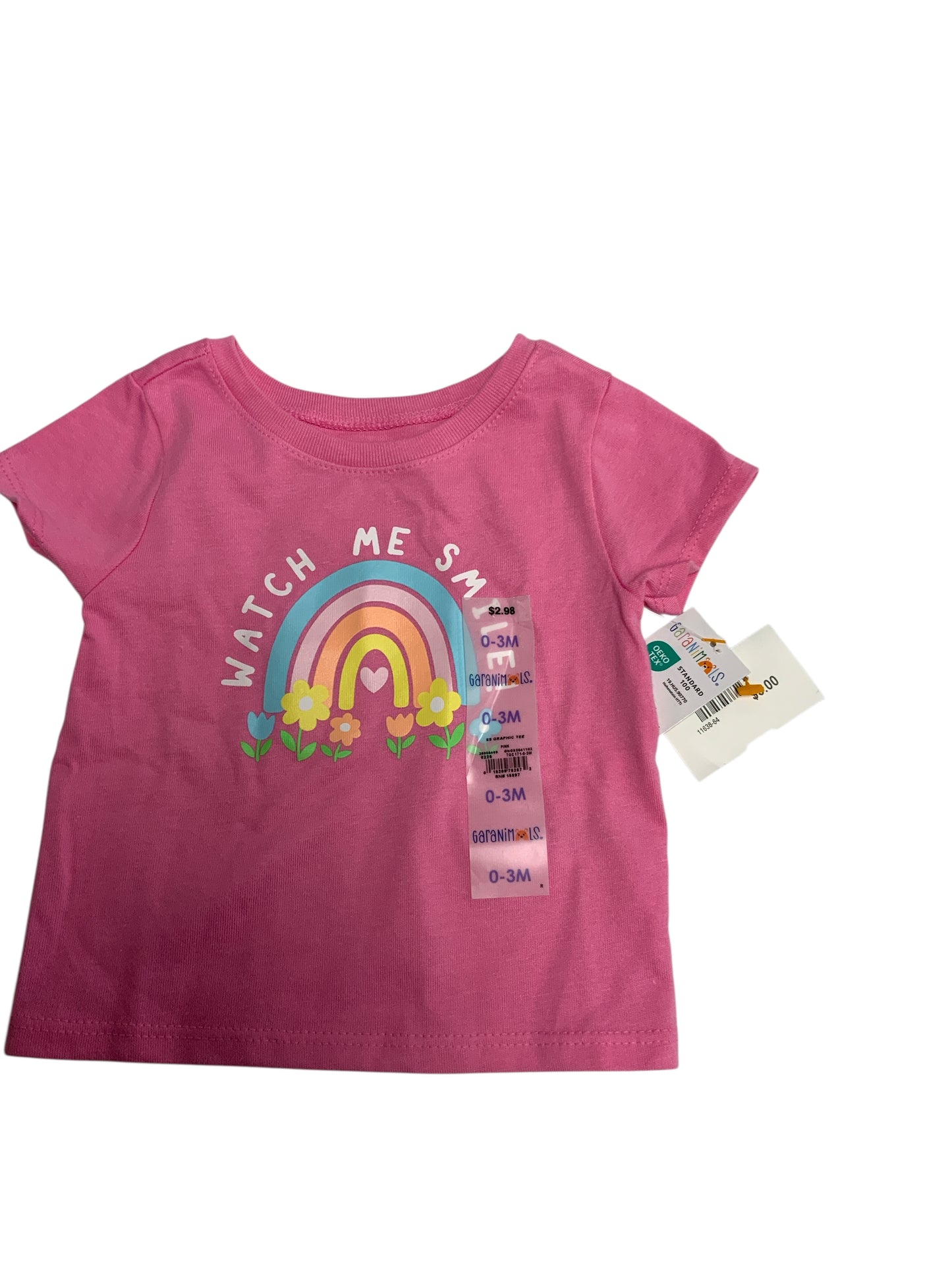 Garanimals (E) Pink Infant Size 3 MO Girls SSTop