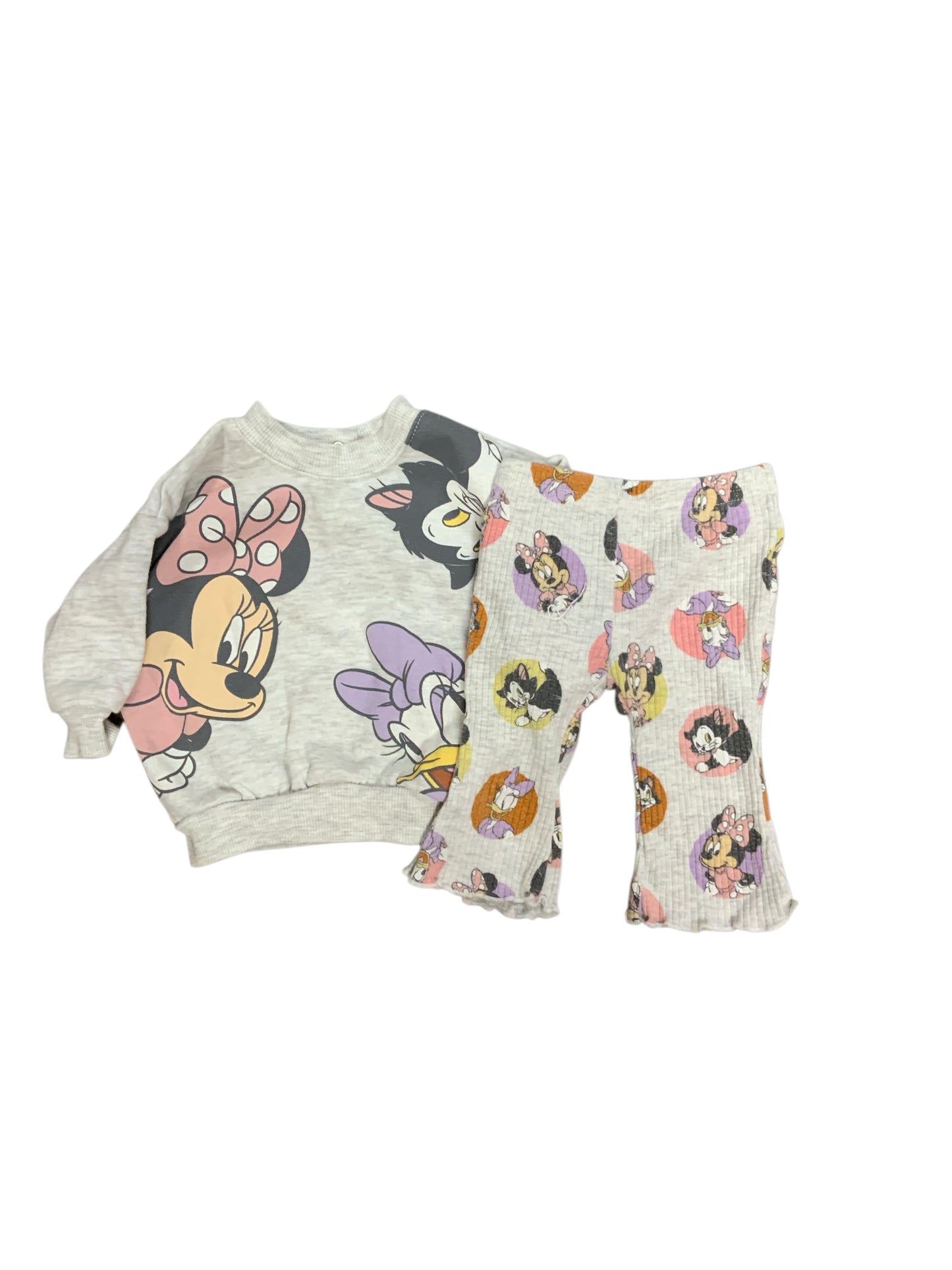 Disney Babies (C) Gray Infant Size 3 MO Girls 2PC Casual