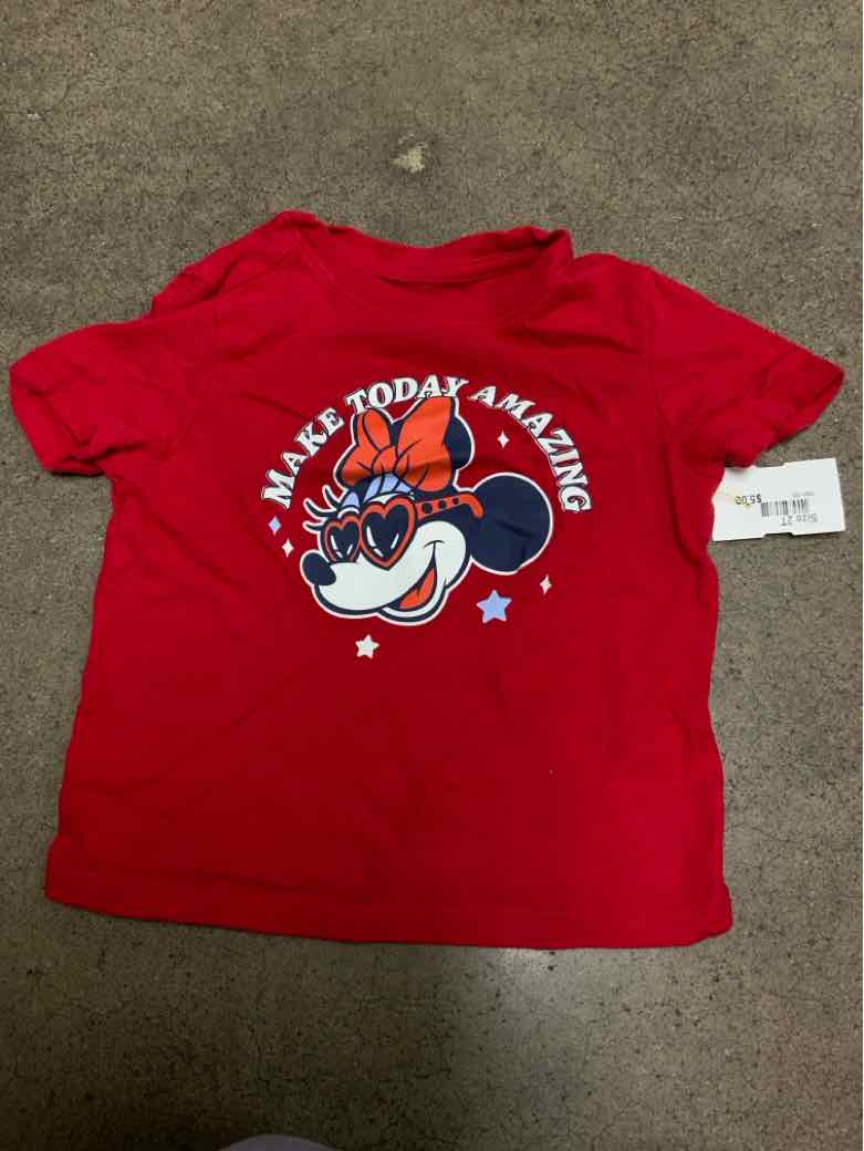 Old Navy (C) Red White Blue Toddler Size 2T Girls SSTop