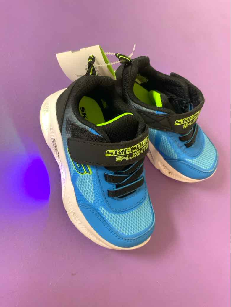 Skechers (B) Blue Toddler Shoe Size 7 (Toddler) Boys Casual Shoes