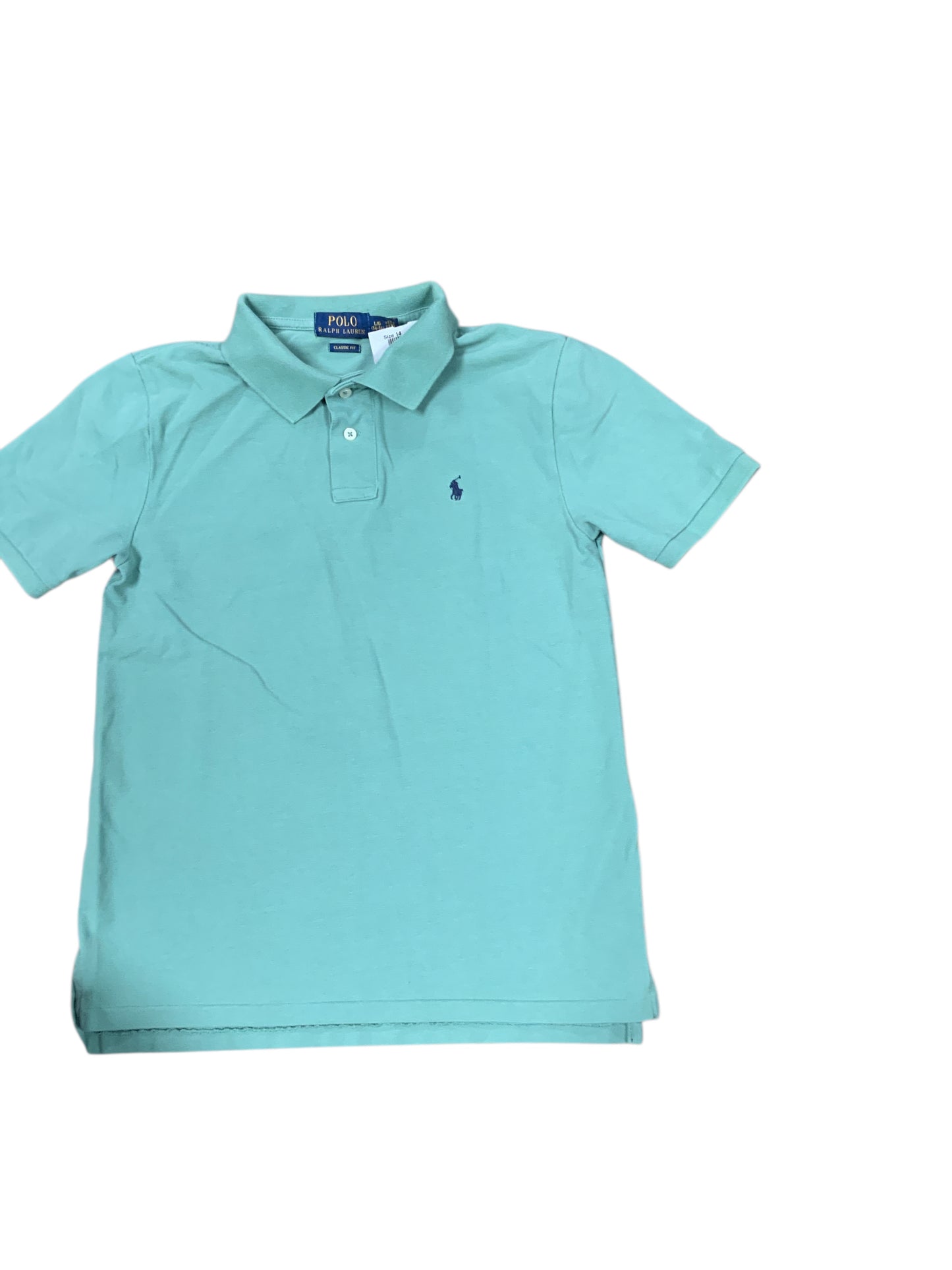 Polo Ralph Lauren (A) Green Youth Size 14 Boys SSTop