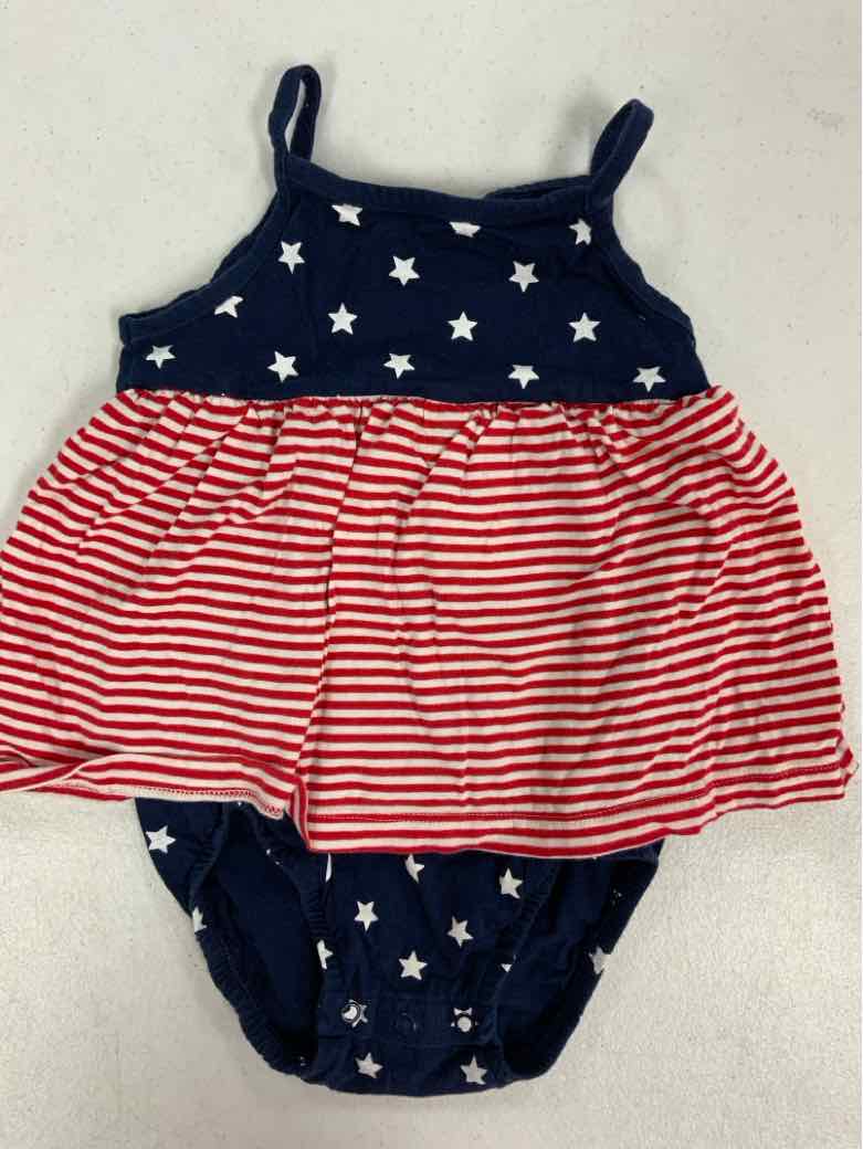 Carters (C) Red White Blue Infant Size 24 MO Girls 1PC Casual