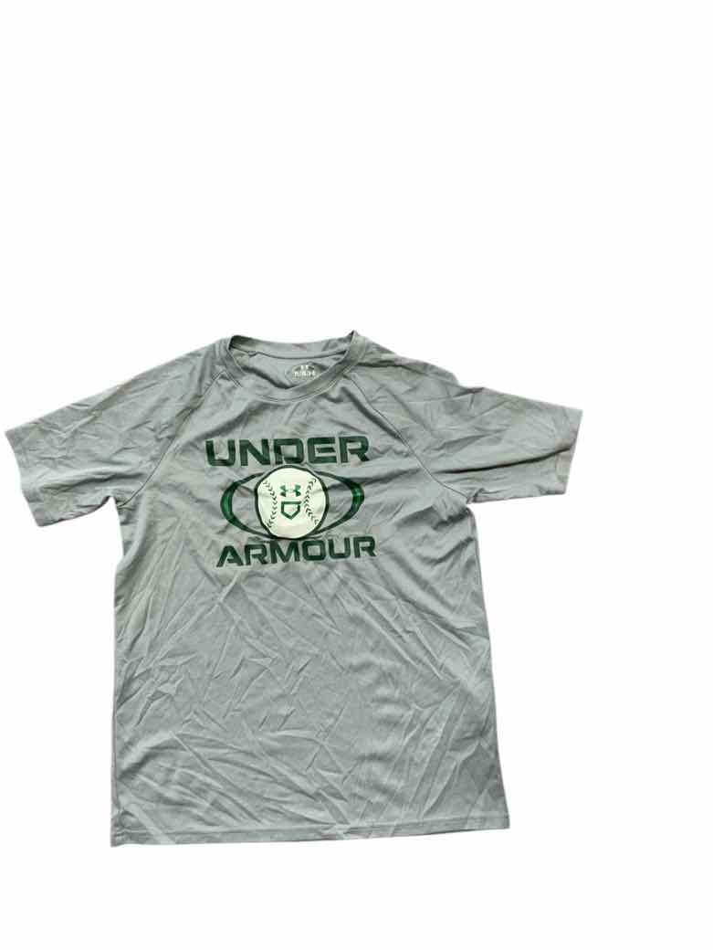 Under Armour (B) Gray Youth Size 14 Boys SSTop