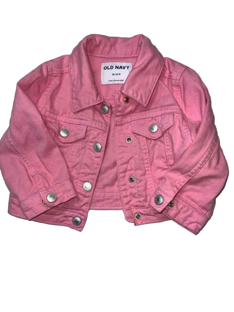 Old Navy (C) Pink Infant Size 24 MO Girls Jacket Denim