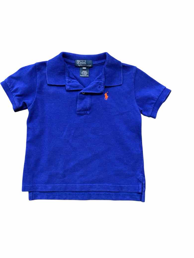 Polo Ralph Lauren (A) Blue Infant Size 24 MO Boys SSTop