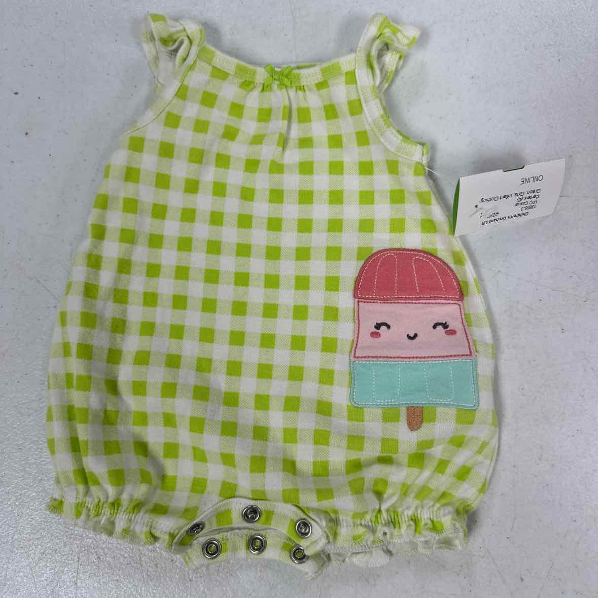 Carters (C) Green Infant Size NB Girls 1PC Casual