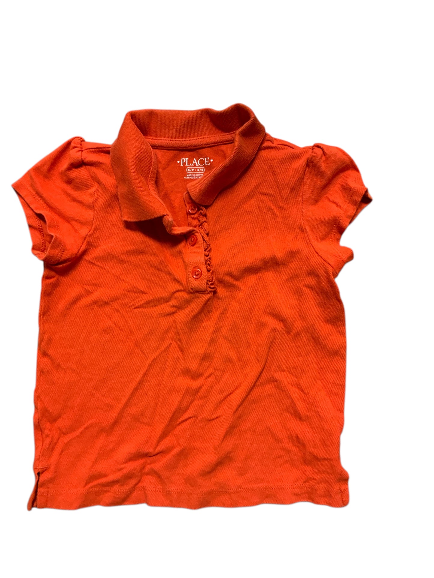 Children's Place (D) Orange Youth Size 6 SSTop