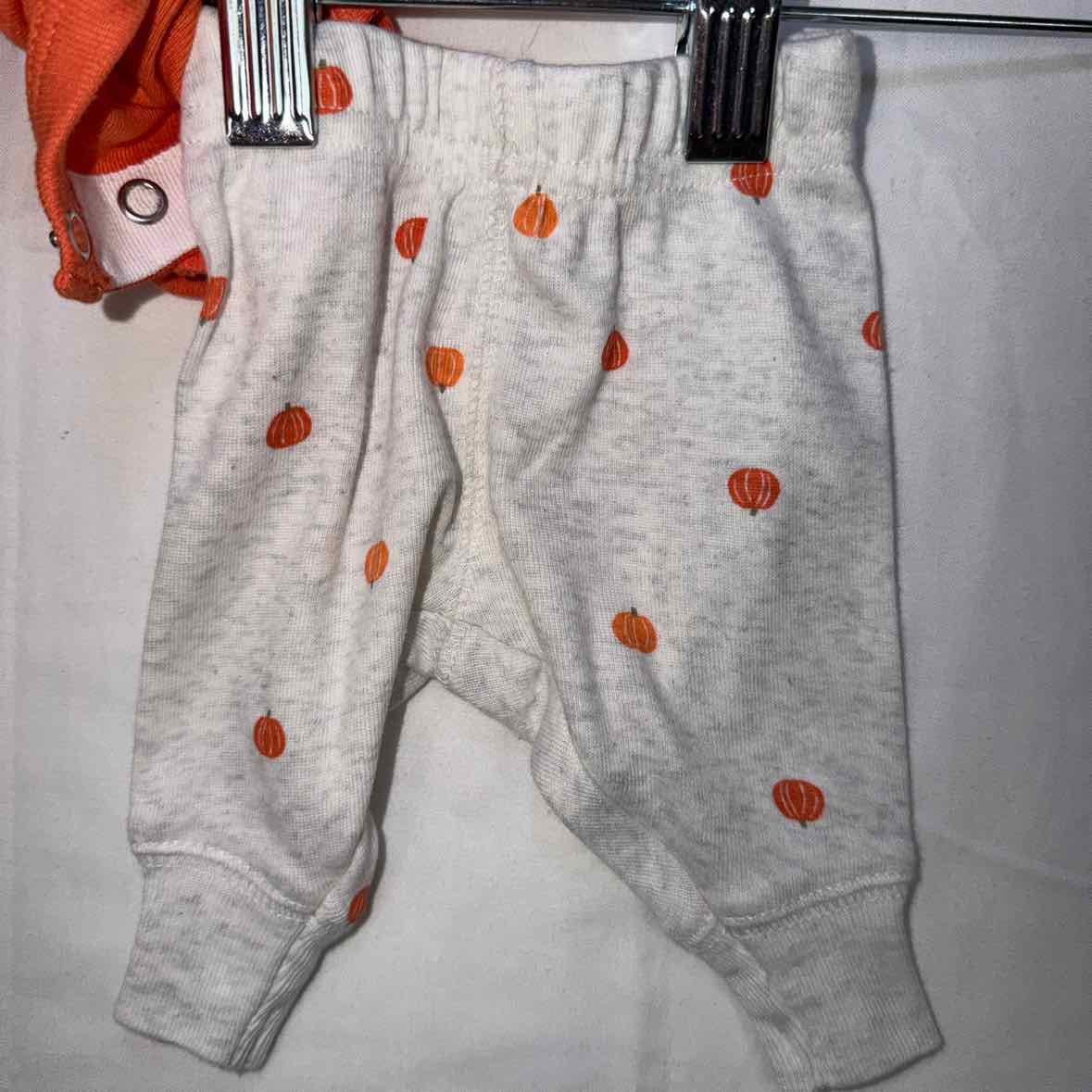 Child of Mine (D) Orange Infant Size Preemie Boys 2PC Casual