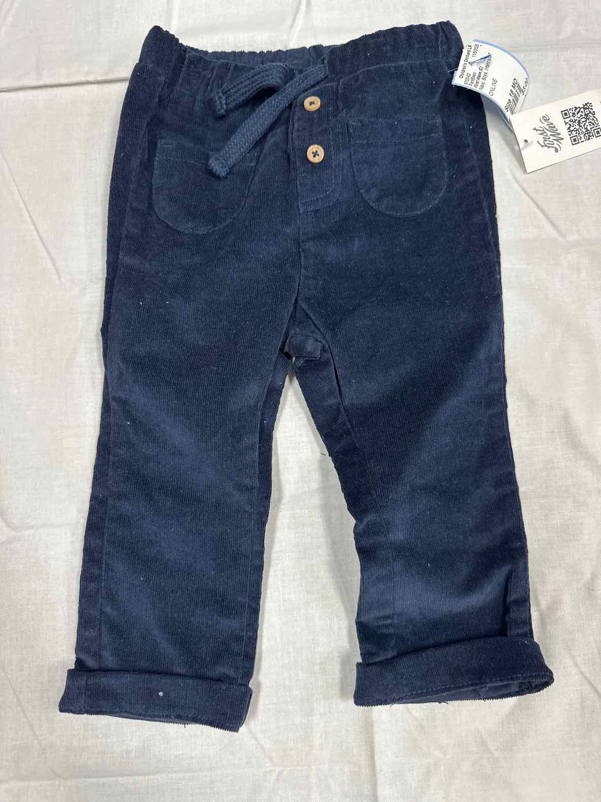 First Wave (C) Navy Infant Size 18 MO Boys PantBasic