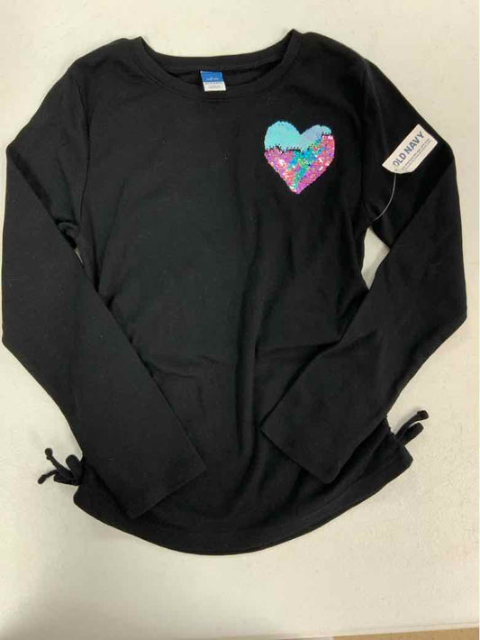 Old Navy (C) Black Youth Size 12 Girls LSTop