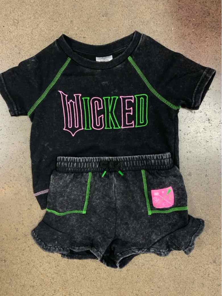wicked Black Toddler Size 3T Girls 2PCCasual