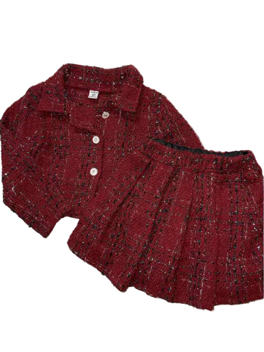 SHEIN Red Toddler Size 5 Girls 2PCCasual