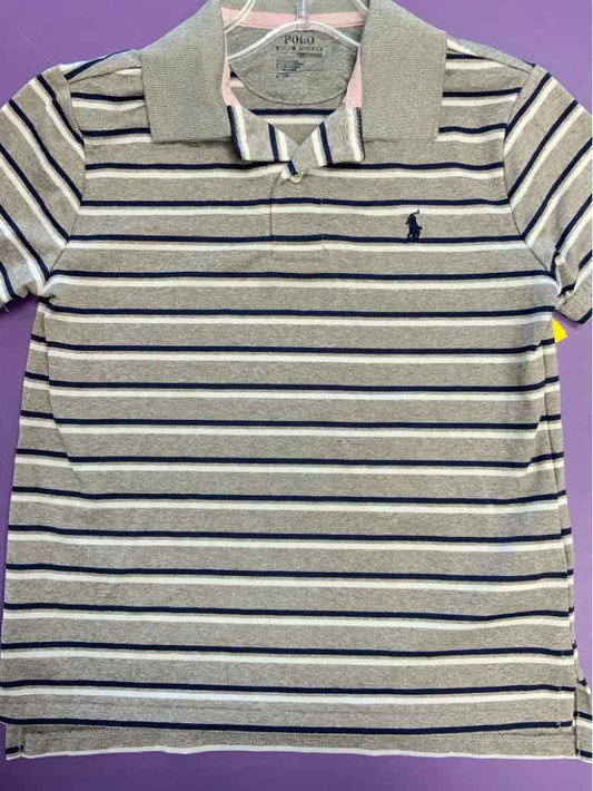 Polo Ralph Lauren (A) Stripe Youth Size 8 Boys SSTop