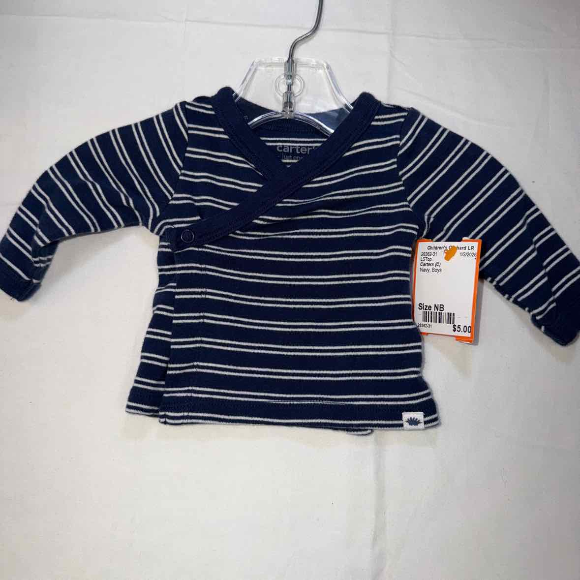 Carters (C) Navy Infant Size NB Boys LSTop