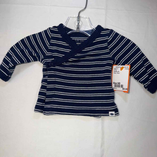 Carters (C) Navy Infant Size NB Boys LSTop