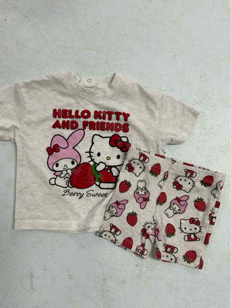 Hello Kitty (D) Cream Infant Size 9 MO Girls 2PC Casual