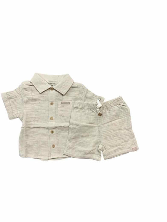 Kids Headquarters (D) Cream Infant Size 12 MO Boys 2PC Casual